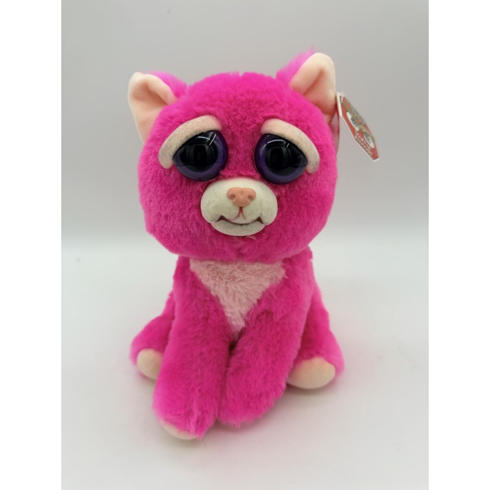 Feisty Pets Lady Monstertruck Cat Plush Stuffed Animal Toy Small Pink Cute